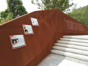 天台耐候钢挡土墙